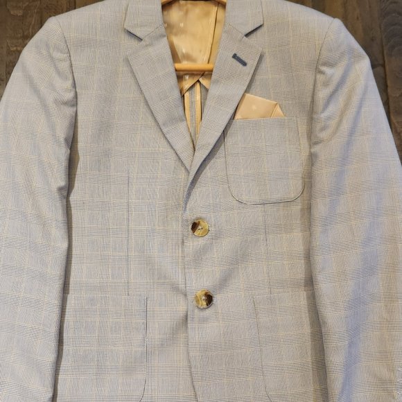 Leo & Zachary - Ocean Blue Crush Blazer, Size 10 - Picture 2 of 5